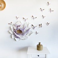 Настенный декор "Бабочки и цветок 3d"...